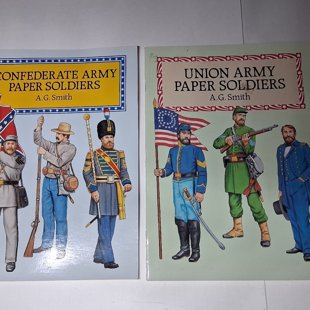 Confederate And Union Army Paper Soldiers Paper Dolls AG Smith - Picture 4 of 16